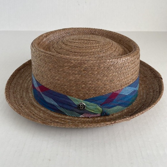 Stetson Madrigal Coconut Straw Porkpie Hat Brown Size XL - Picture 13 of 16